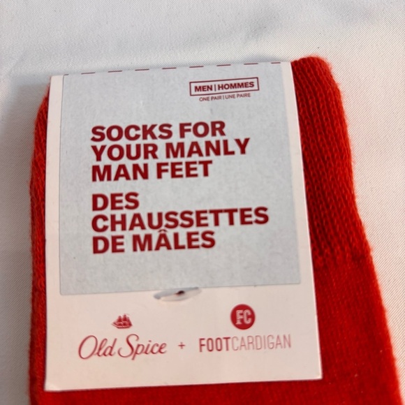 OLD SPICE Mainly Man Novelty Socks NEW WITH TAG - Picture 2 of 6